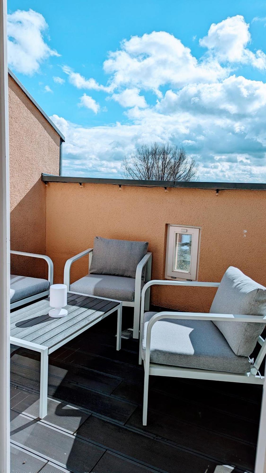 Rooftop Art Apartment, E-Roller,Ausblick,Wlan,Tv Chemnitz Luaran gambar