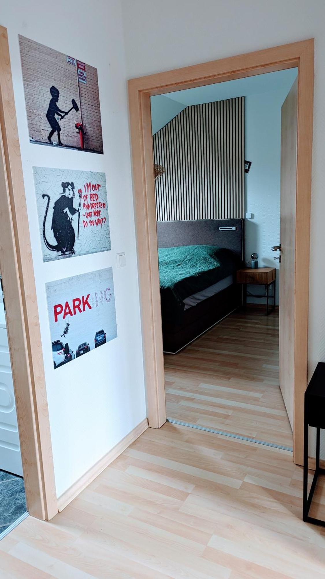 Rooftop Art Apartment, E-Roller,Ausblick,Wlan,Tv Chemnitz Luaran gambar